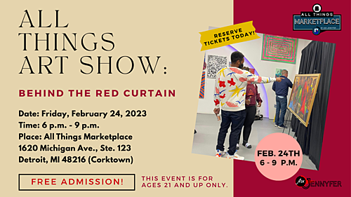 All Things Art Show: Behind the Red Curtain poster