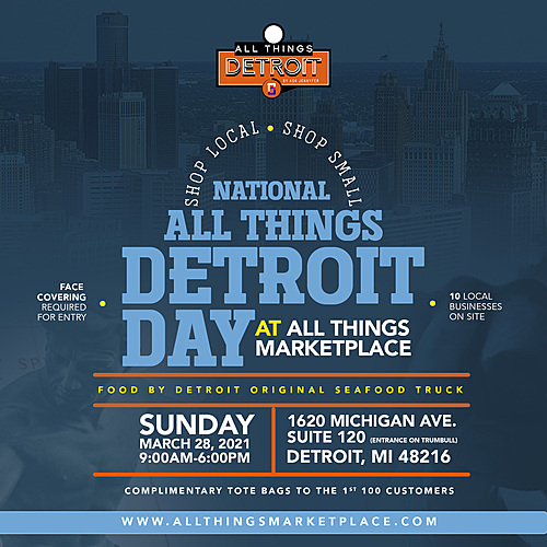 National All Things Detroit Day  poster