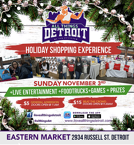 All Things Detroit Holiday Shopping Experience & Food Truck Rally (11/3) image